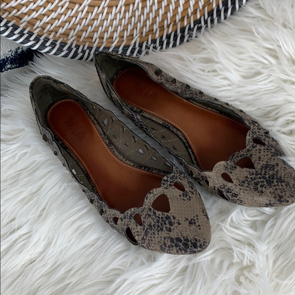 MIA snake print flats